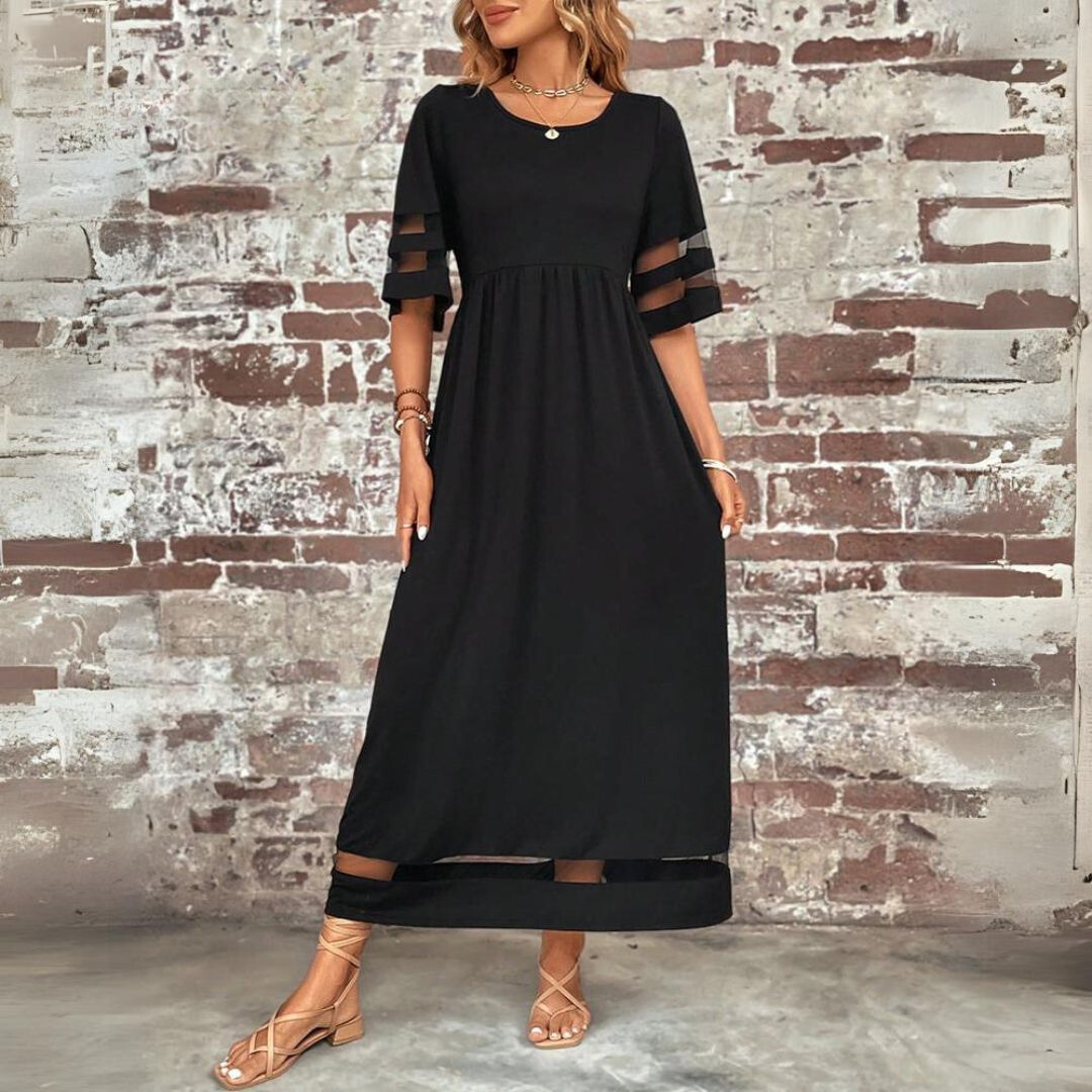 Aubrey™ – Figurbetonendes Midi-Kleid mit Bauchbedeckung – Isabels Modehaus (Bild 3)