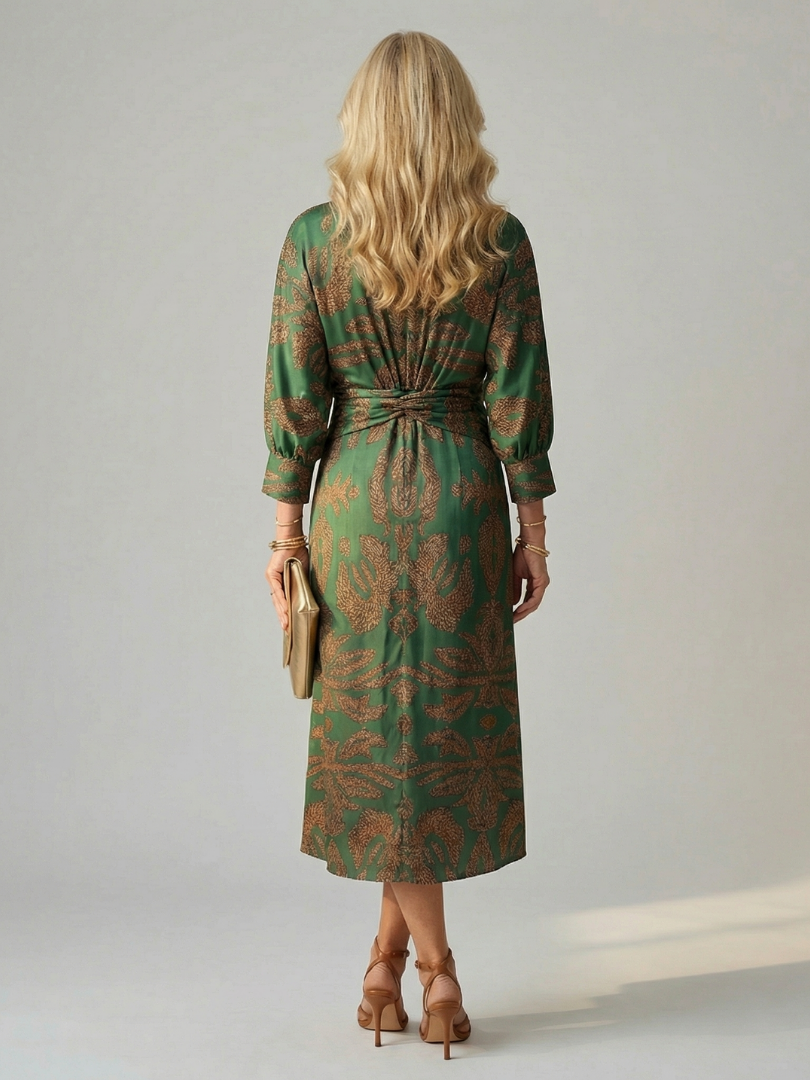 Lune | Natürliches Wickel-Midikleid – Isabels Modehaus (Bild 4)
