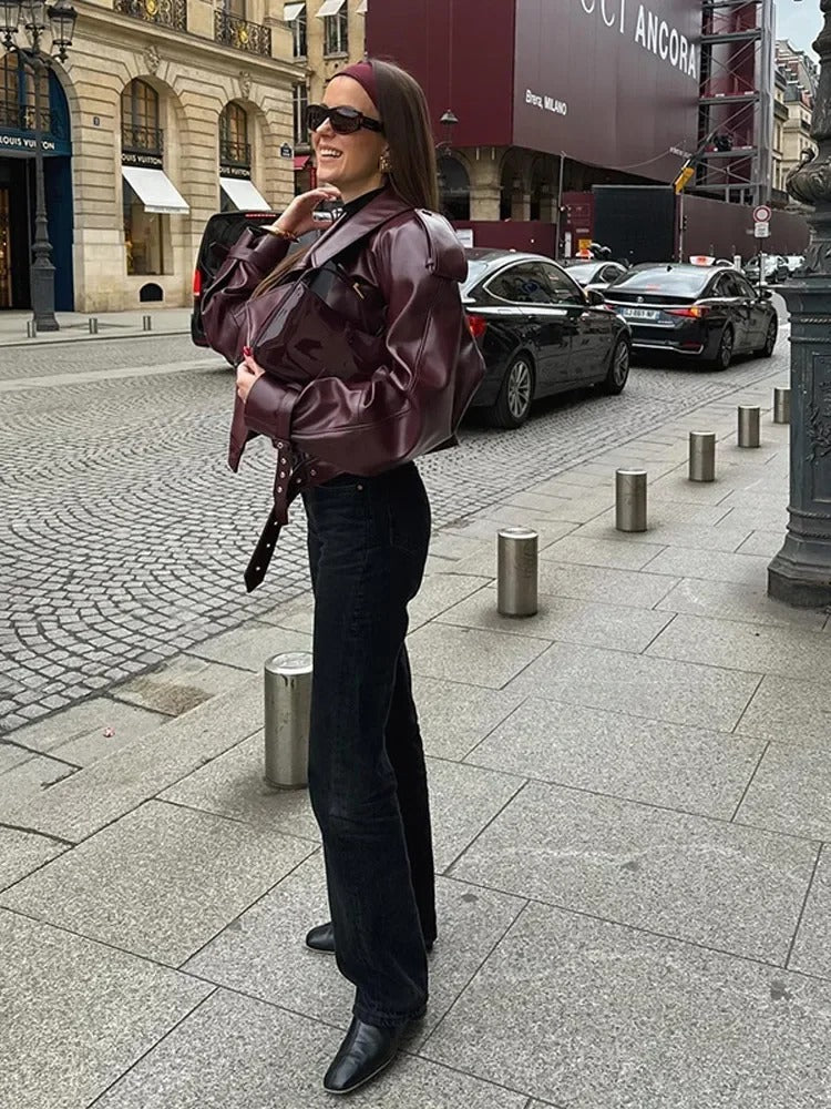 Lina | Stylische Lederjacke – Isabels Modehaus (Bild 5)