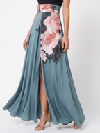 Olympas | Halter Bodice Floral Skirt Maxi Kleid – Isabels Modehaus (Bild 3)