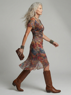 Aeris | Ruhiger Halter Midi-Kleid – Isabels Modehaus (Bild 2)