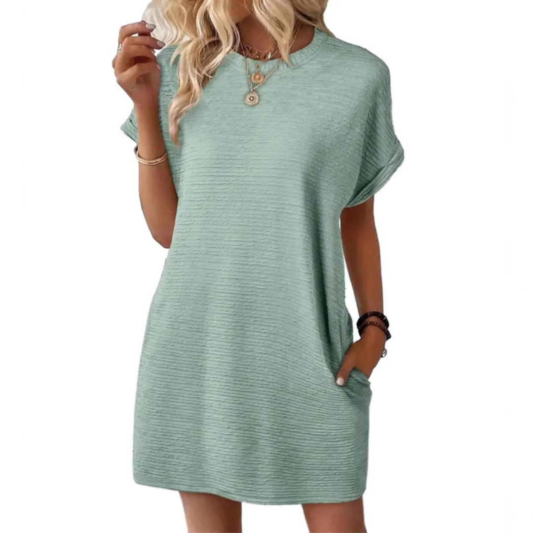 Ivay™ – Minimalistisches Sommerkleid mit Rundhalsausschnitt – Isabels Modehaus (Bild 3)