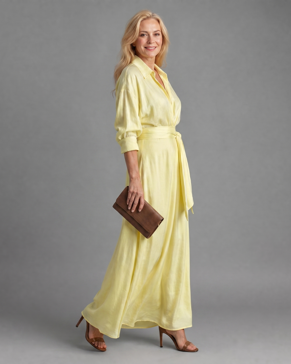 ZELITH | Gürtel-Midikleid mit Kragen – Isabels Modehaus (Bild 2)