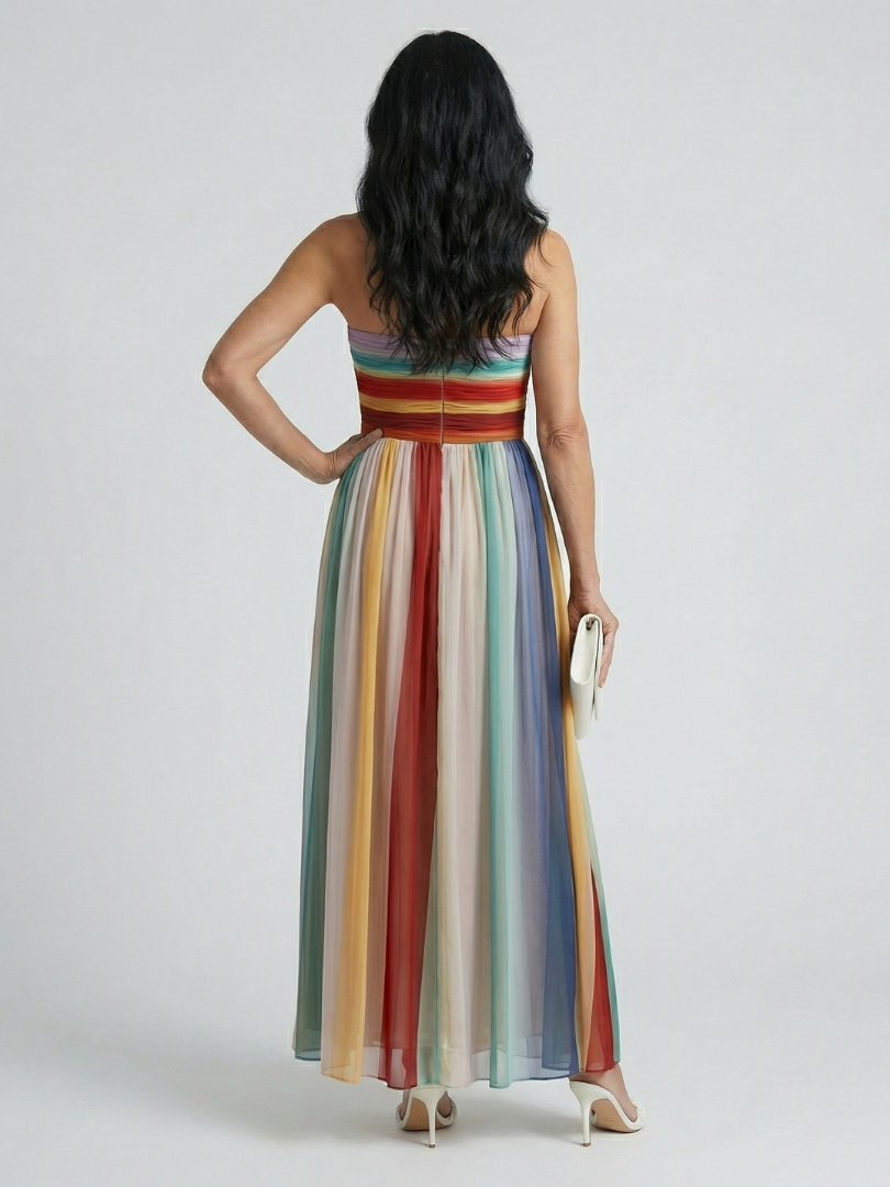 Serene | Leichtes Streifen-Maxikleid – Isabels Modehaus (Bild 4)