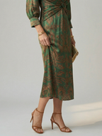 Lune | Natürliches Wickel-Midikleid – Isabels Modehaus (Bild 3)