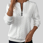 Lucia I Pullover mit Reißverschluss – Isabels Modehaus