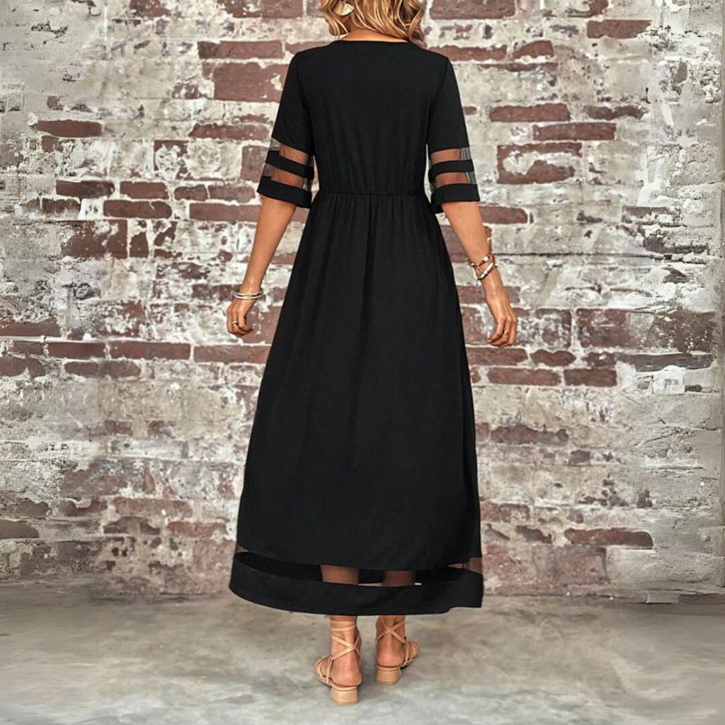 Aubrey™ – Figurbetonendes Midi-Kleid mit Bauchbedeckung – Isabels Modehaus (Bild 4)