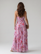Nori | Halter-Neck Rüschentop Floral Maxi Kleid – Isabels Modehaus (Bild 4)