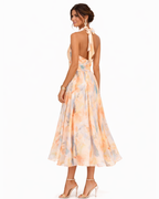 Aurora – Kleid mit Halterneck und Aquarelldruck – Isabels Modehaus (Bild 4)