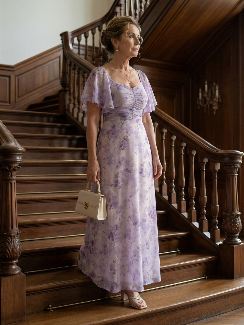 Vaelis | Midi-Kleid mit Flügelärmel – Isabels Modehaus (Bild 5)