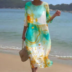 Keely | Sonnenuntergang Blumen Kleid – Isabels Modehaus (Bild 2)