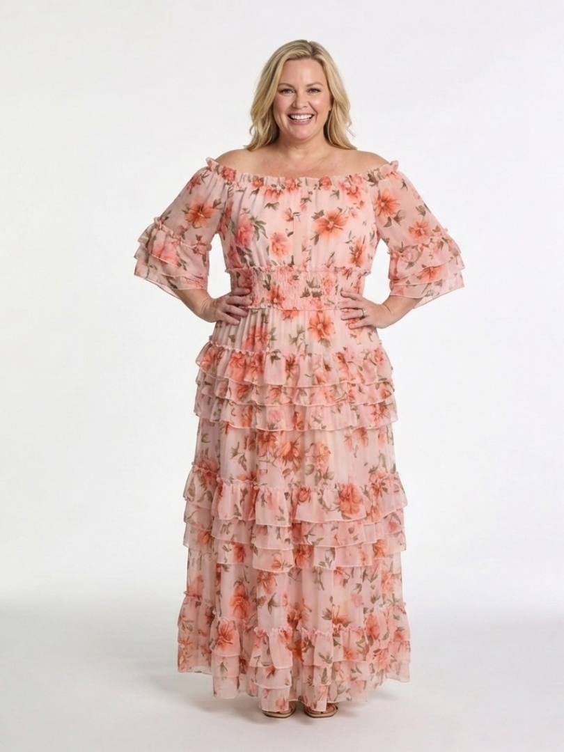 ROSALIE | FLORALER RÜSCHEN-MAXIKLEID – Isabels Modehaus (Bild 6)