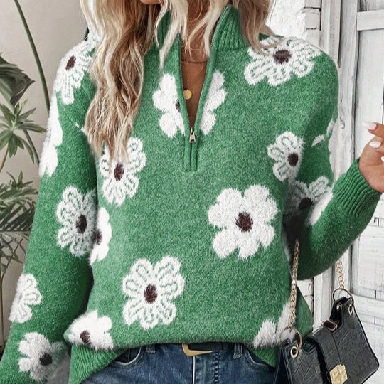 Bloom | Pullover mit Reißverschlusskragen – Isabels Modehaus (Bild 3)