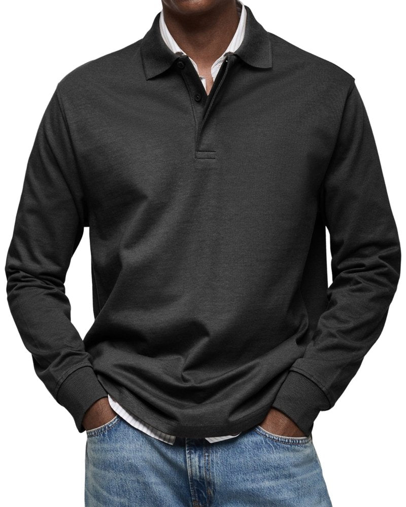 Felix | Luxus Langarm-Poloshirt – Isabels Modehaus (Bild 5)