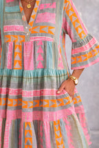 Lebhaftes Midi-Kleid mit Luftigem Komfort – Isabels Modehaus (Bild 4)