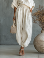 Traudel | Leinen Set Off-Shoulder Hose – Isabels Modehaus (Bild 4)