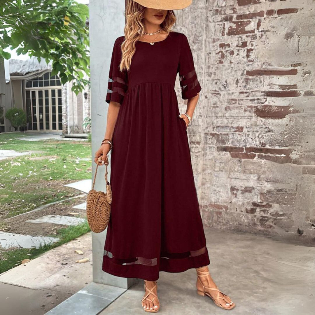 Aubrey™ – Figurbetonendes Midi-Kleid mit Bauchbedeckung – Isabels Modehaus (Bild 5)