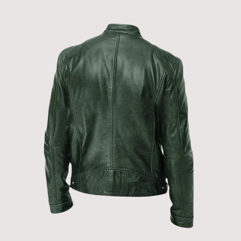 Massimo | Zeitlose Bikerjacke aus veganem Leder – Isabels Modehaus (Bild 7)