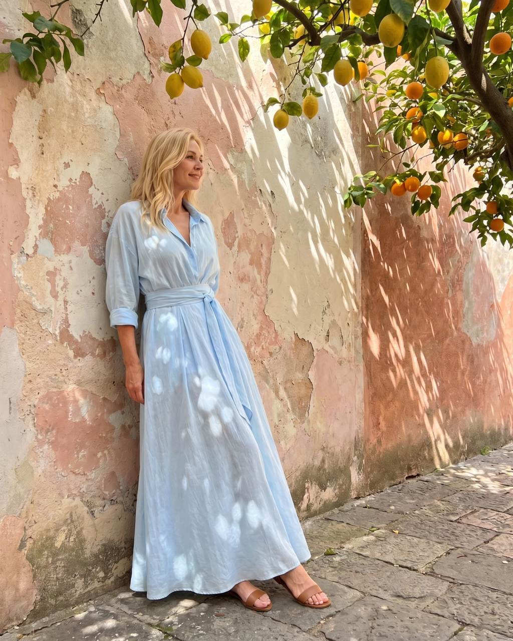 ZELITH | Gürtel-Midikleid mit Kragen – Isabels Modehaus (Bild 5)