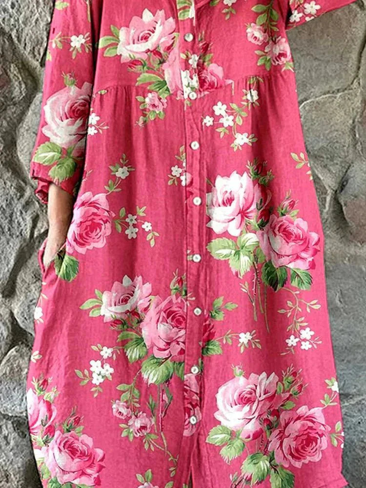 Maddie | Kunst Floral Kleid – Isabels Modehaus (Bild 2)