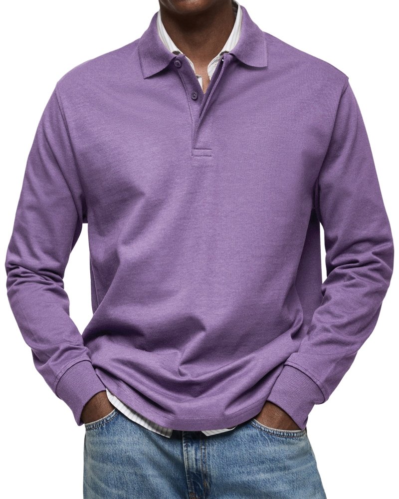 Felix | Luxus Langarm-Poloshirt – Isabels Modehaus (Bild 10)