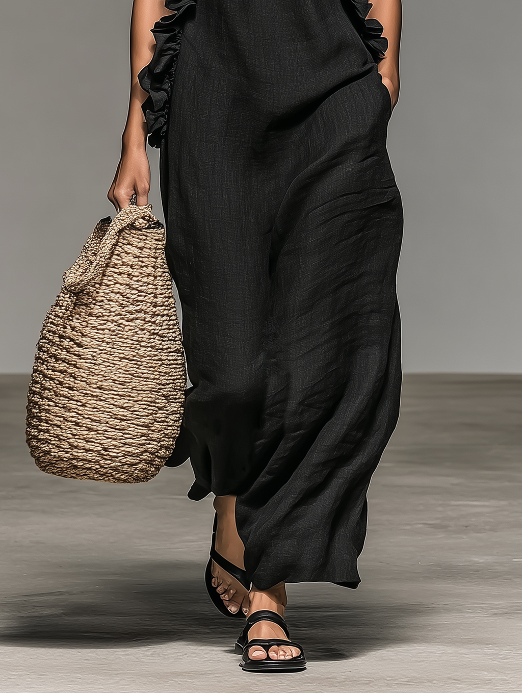 Liva | Maxikleid mit fließender Silhouette