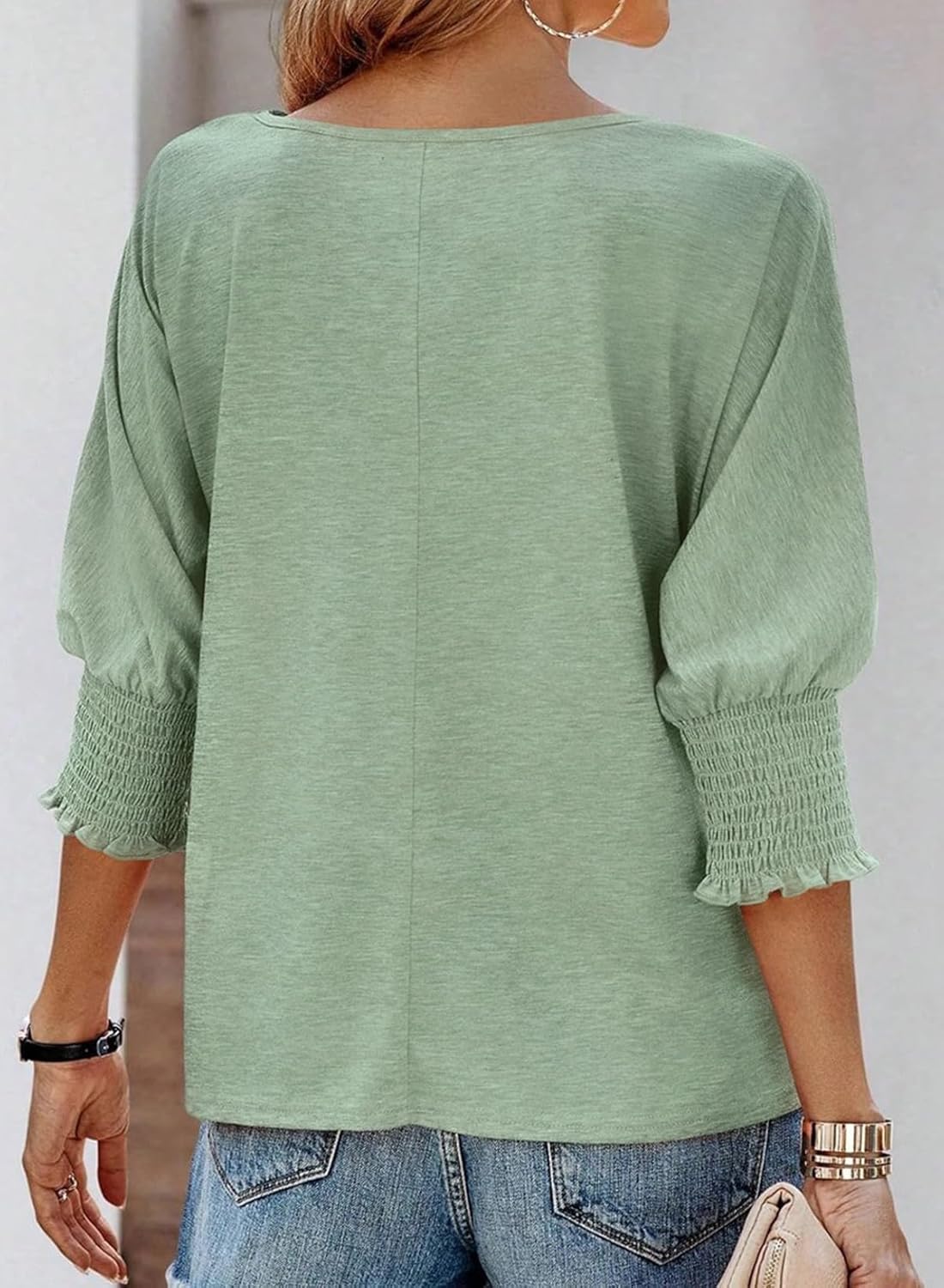 Wilma | Einfache Rundhalsausschnitt Bluse – Isabels Modehaus (Bild 16)