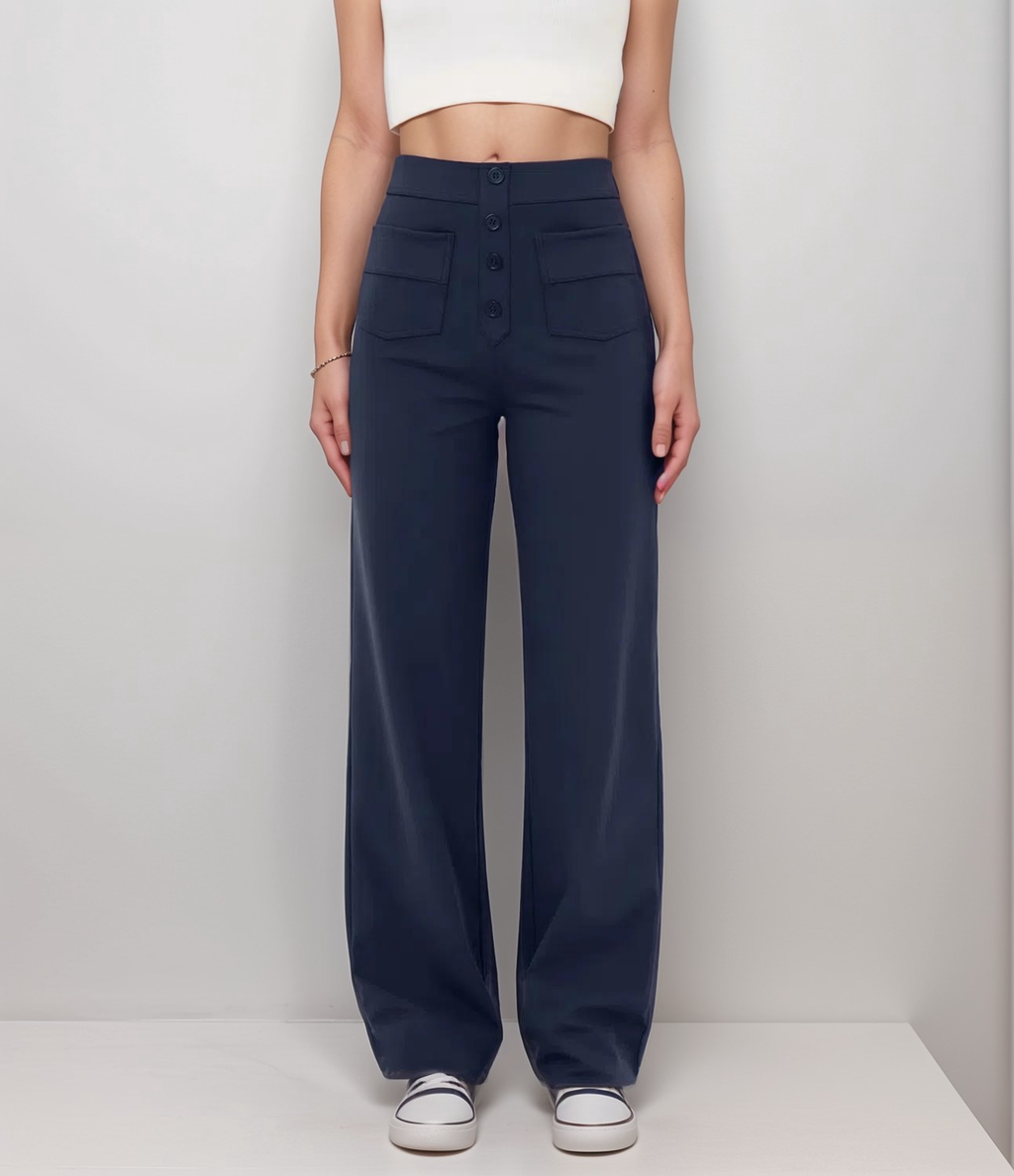 Elastische Hose mit hoher Taille – Isabels Modehaus (Bild 12)