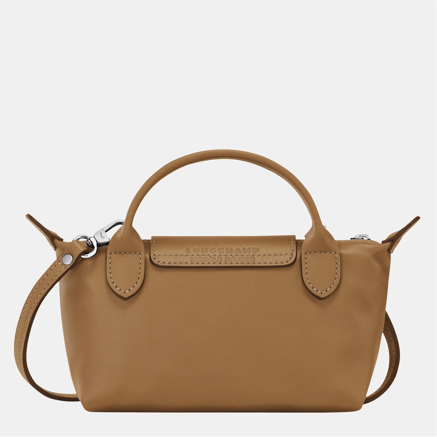 Mini-Leder Longchamp Tasche - Braun – Isabels Modehaus (Bild 3)