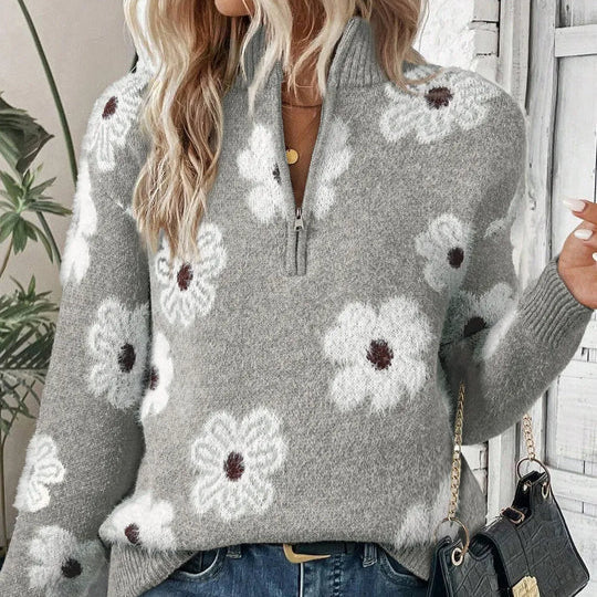 Bloom | Pullover mit Reißverschlusskragen – Isabels Modehaus (Bild 2)