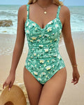 Clara | Einteiliger bedruckter Tankini – Isabels Modehaus