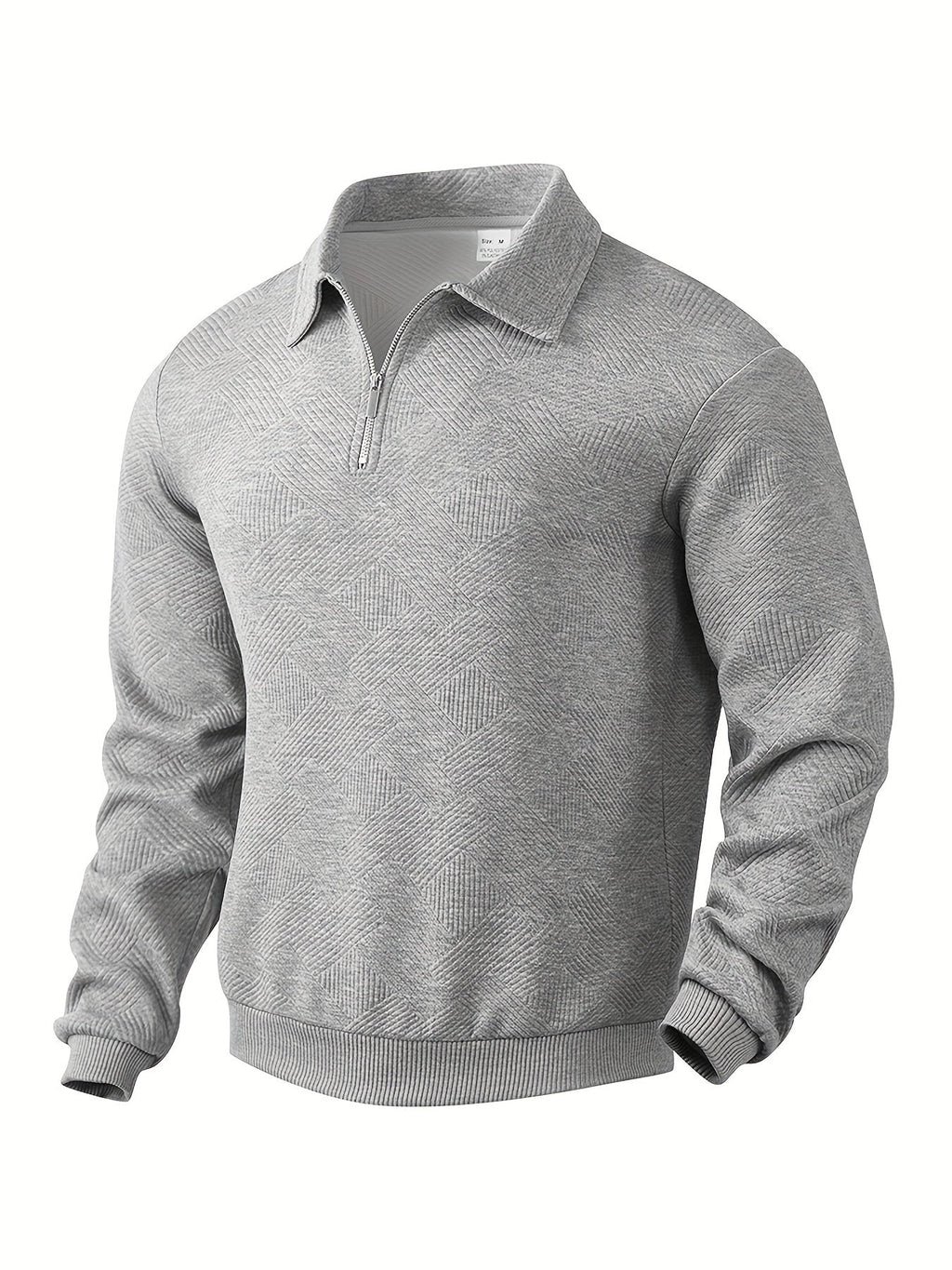 Finn | Geometrisches Design Vintage Reißverschluss Pullover – Isabels Modehaus (Bild 3)