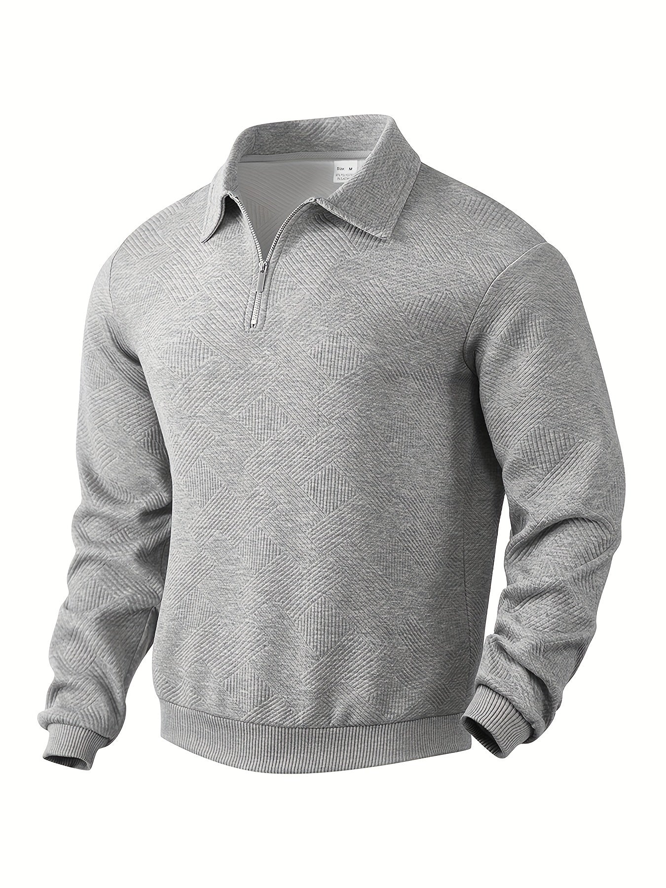 Finn | Geometrisches Design Vintage Reißverschluss Pullover – Isabels Modehaus (Bild 3)