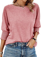 Wilma | Einfache Rundhalsausschnitt Bluse – Isabels Modehaus (Bild 7)