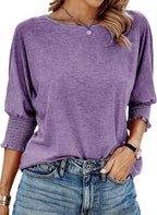 Wilma | Einfache Rundhalsausschnitt Bluse – Isabels Modehaus (Bild 13)