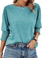 Wilma | Einfache Rundhalsausschnitt Bluse – Isabels Modehaus (Bild 11)