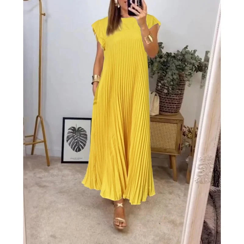 Petra™ – Zeitloses & Bequemes Plissiertes Kleid – Isabels Modehaus (Bild 5)