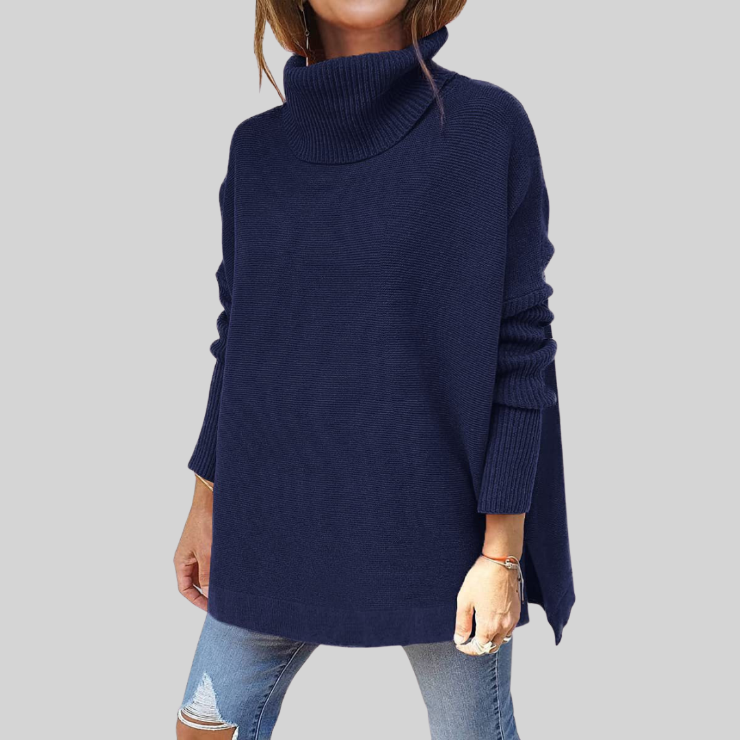 Annelise I Oversize Pullover mit Rollkragen – Isabels Modehaus (Bild 2)