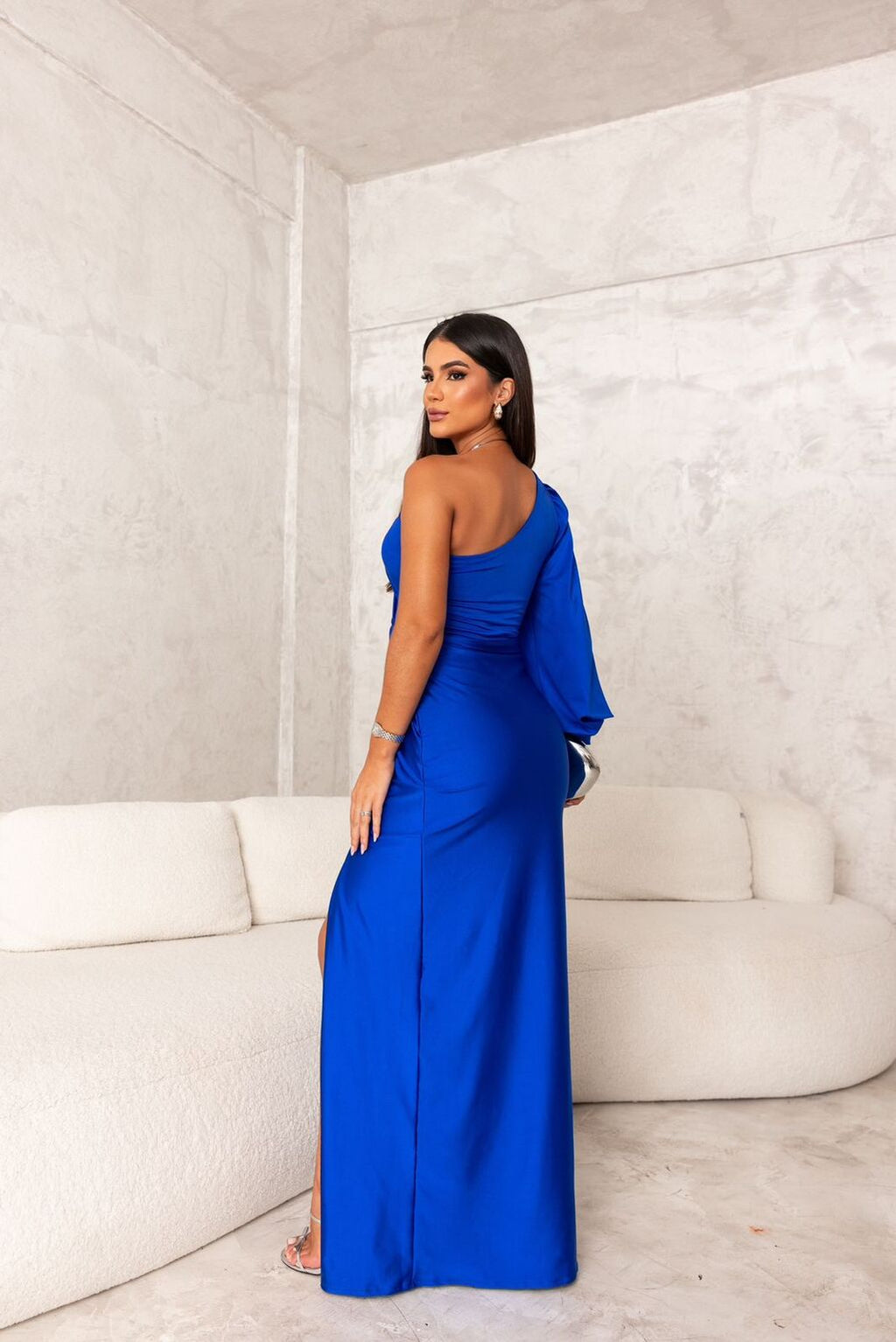 Dorie™ - Asymmetrisches Kleid mit Langem Schlitz – Isabels Modehaus (Bild 12)