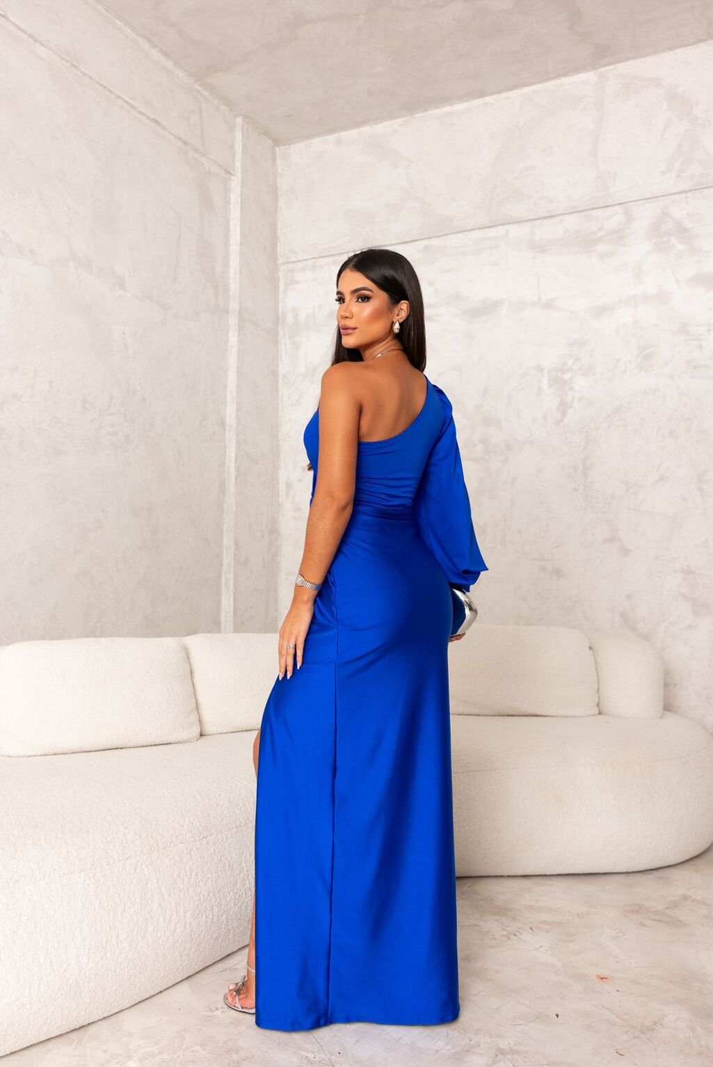 Dorie™ - Asymmetrisches Kleid mit Langem Schlitz – Isabels Modehaus (Bild 12)