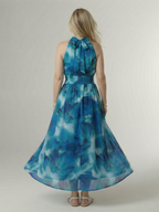 Sylin | Gathered Halter Midi Kleid – Isabels Modehaus (Bild 8)