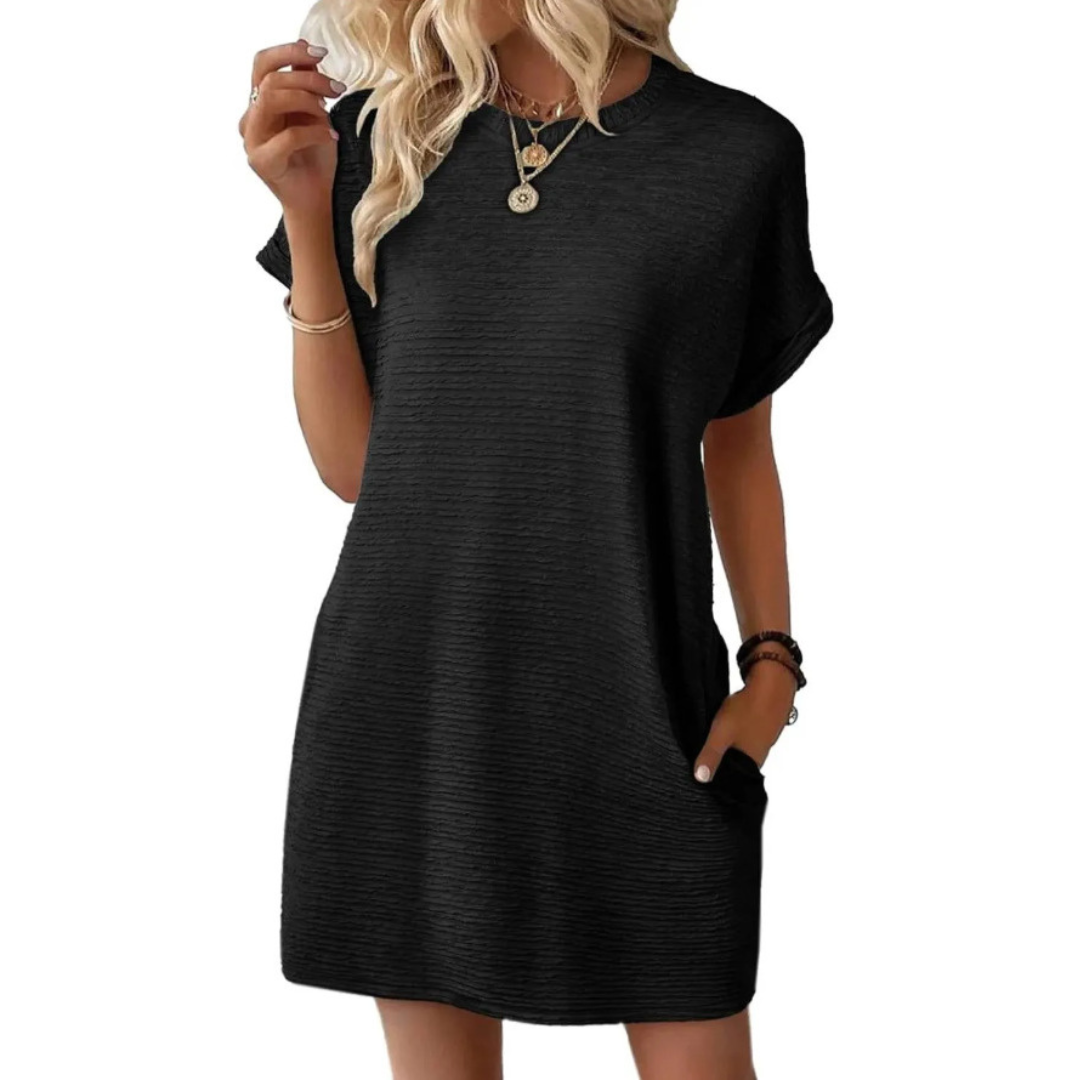 Ivay™ – Minimalistisches Sommerkleid mit Rundhalsausschnitt – Isabels Modehaus (Bild 9)
