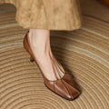 Marisol Leder Pumps mit quadratischer Zehenform – Isabels Modehaus