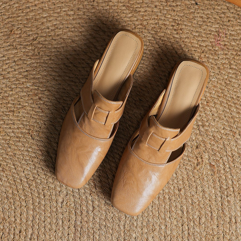 Rosel Leder-Mules mit quadrater Zehenform – Isabels Modehaus (Bild 5)