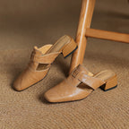 Rosel Leder-Mules mit quadrater Zehenform – Isabels Modehaus (Bild 4)