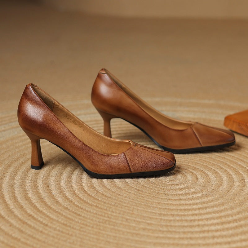 Marisol Leder Pumps mit quadratischer Zehenform – Isabels Modehaus (Bild 5)