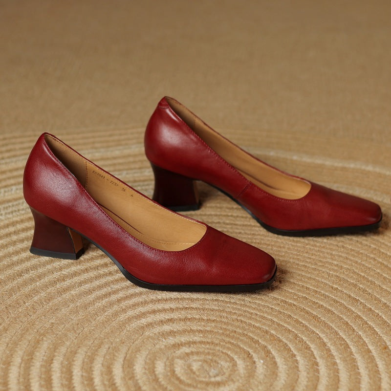Oriel Leder Quadrat Pumps – Isabels Modehaus (Bild 4)