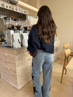 Megan | Wide-Leg-Jeans mit Sternen – Isabels Modehaus (Bild 5)