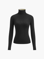 Kiara | Zweifarbiger Feinstrickpullover