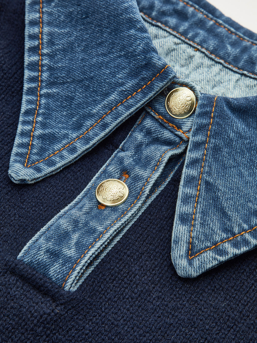 Yasmin | Eleganter 2-in-1 Pullover mit Jeanskragen